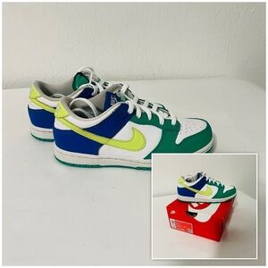 Nike Dunk Low BP Size 13C White/Lt Lemon Twist (FN6974 100) Sprite School Casual